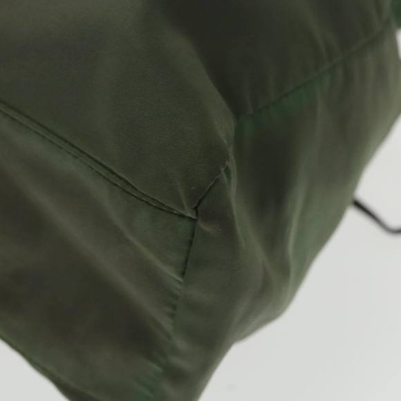 PRADA Tote Bag Nylon Green Gold Auth 98443 - Picture 16 of 16